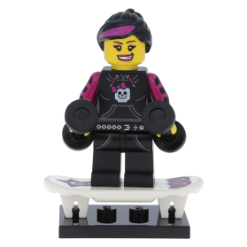 LEGO Minifigure-Skater Girl-Collectible Minifigures / Series 6-Creative Brick Builders
